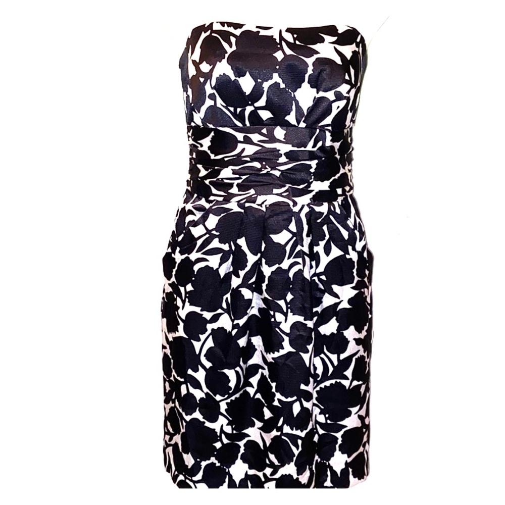 David Bridal black and white Dress floral